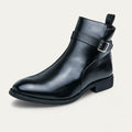 Franciacorta | Herre læder Ankle støvler med Side Zip & skridsikre Sole