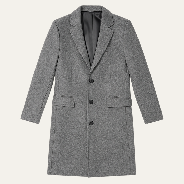 Freja Andersen | Herre enkeltknappet uldblanding Overcoat