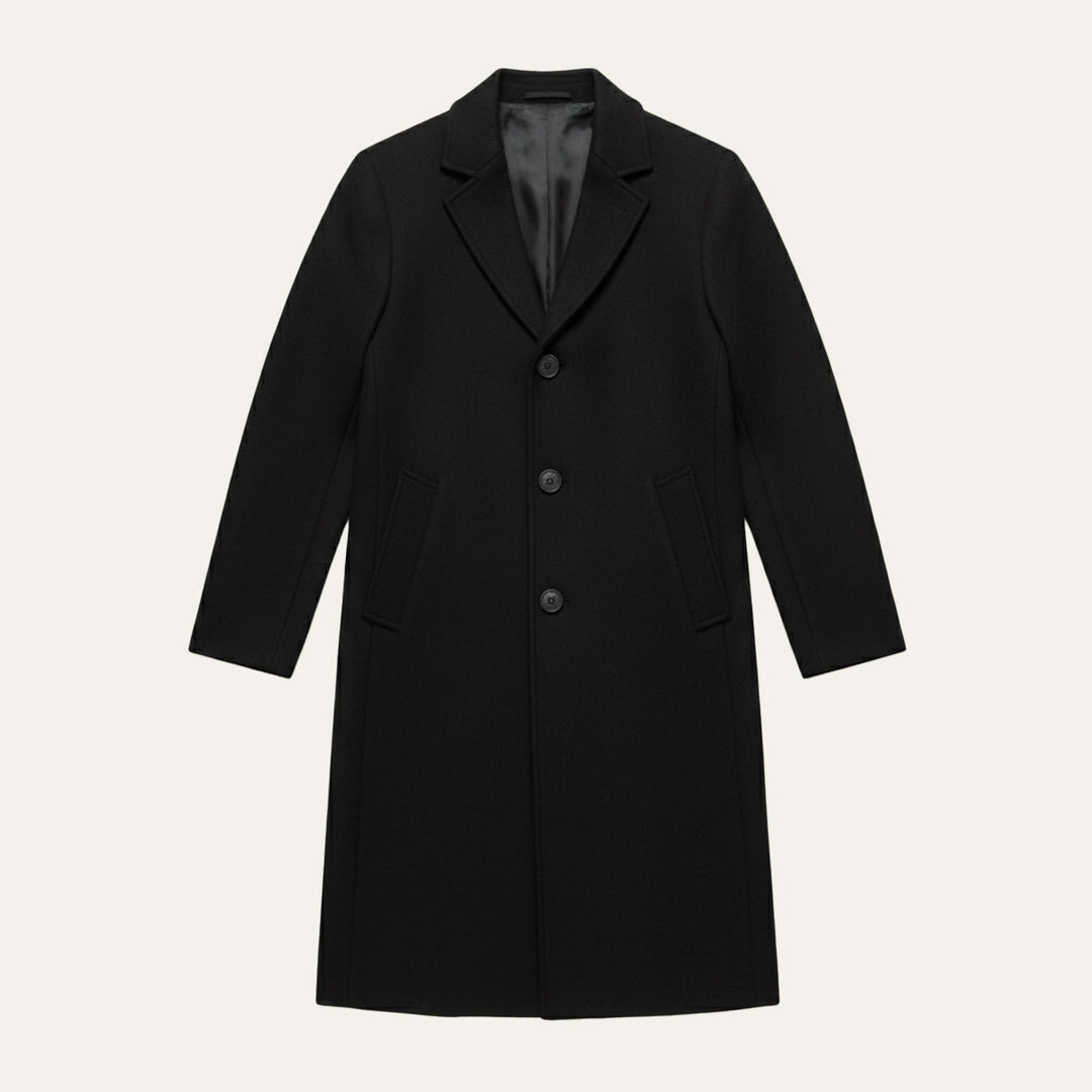 Freja Andersen | Herre Elegant klassisk uld vinter Overcoat