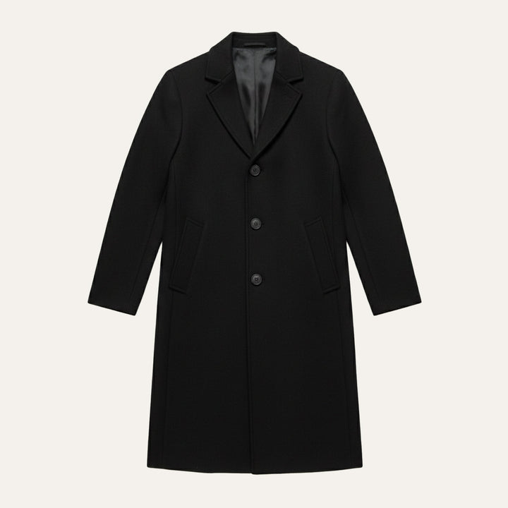 Freja Andersen | Herre Elegant klassisk uld vinter Overcoat