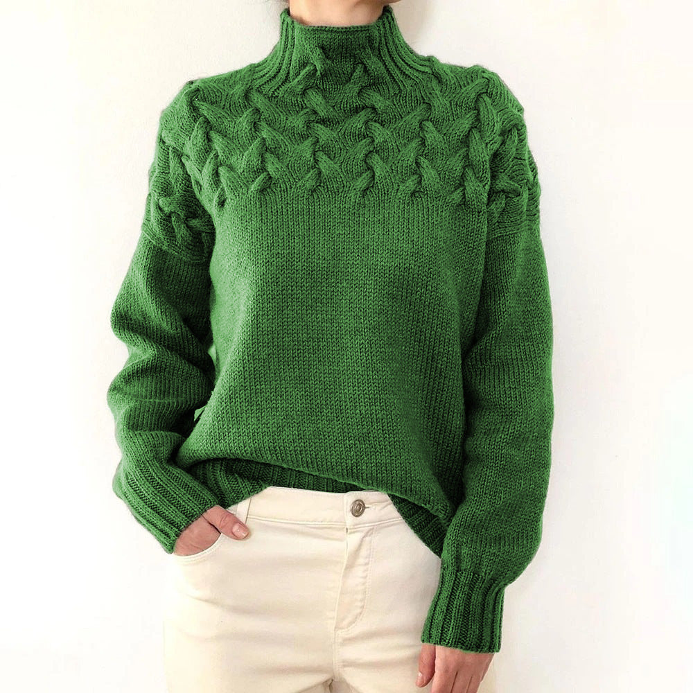 Elena | Varm strikket rullekrave — 11
