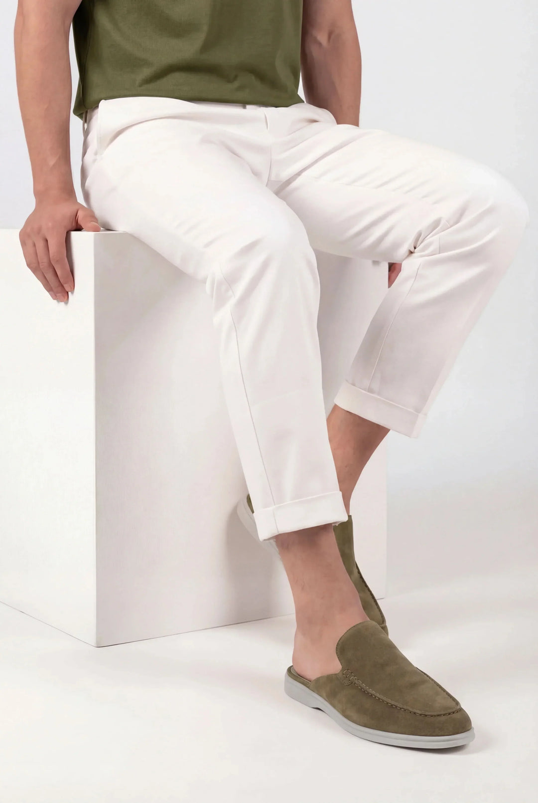Olive ruskinds-mule