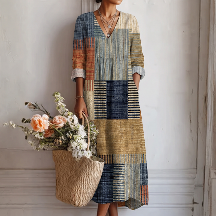 Ana™ | Kjole med abstrakt print – billede 1