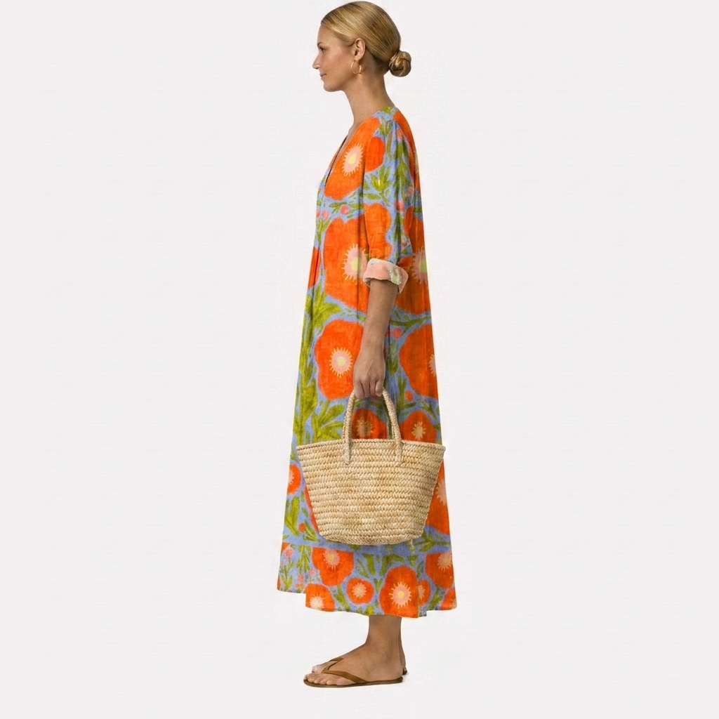 Alba™ | Charmerende blomstret kjole – billede 4