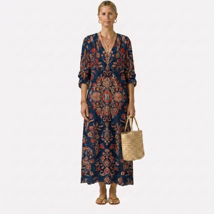 Adela™ | Charmerende blomstret kjole – billede 2