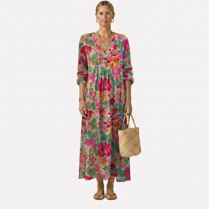 Rosa™ | Elegant blomstret kjole – billede 2