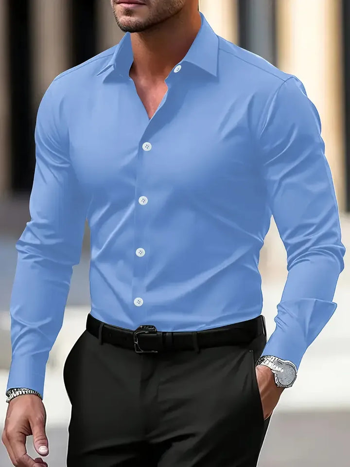 Kensington Satin bomuld herre Formal skjorte