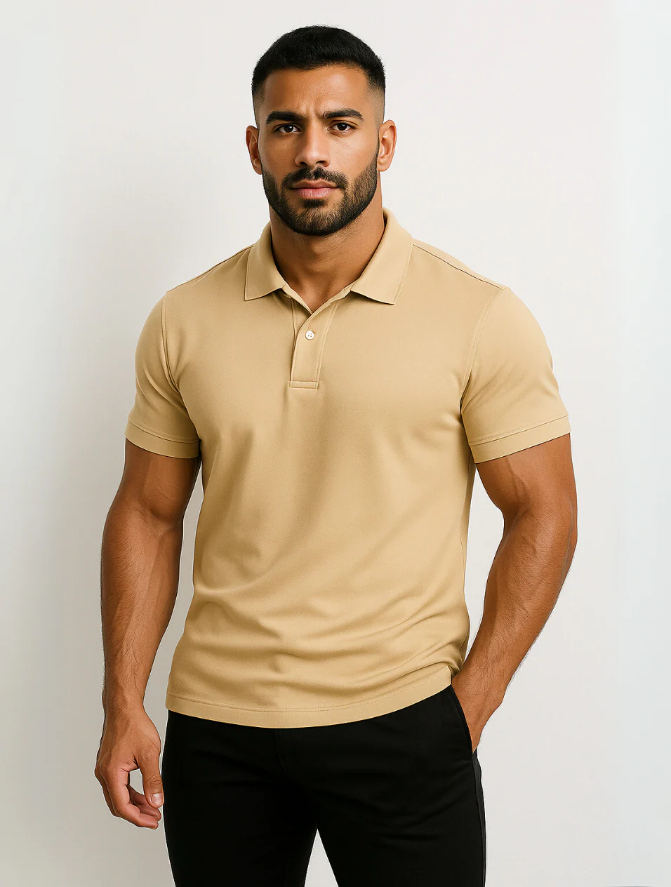 Corsica hvid poloshirt til mænd - Timeless Old Money Style
