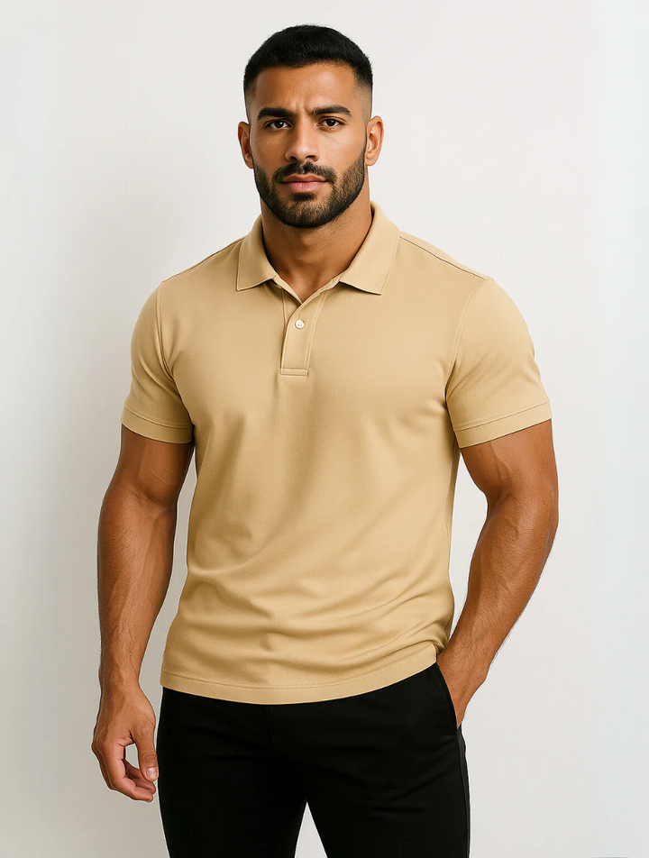 Corsica hvid poloshirt til mænd - Timeless Old Money Style
