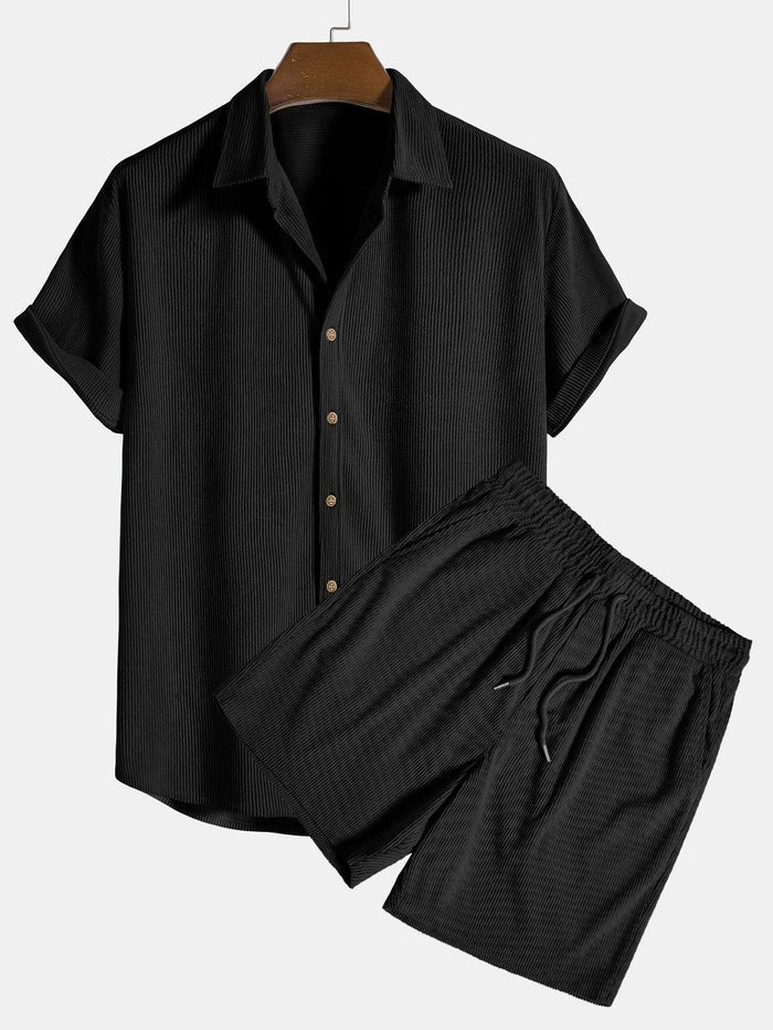 Corsica hør sæt - sommer skjorte & bukser til mænd