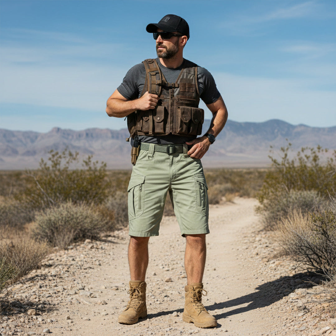 Glenmere | Herre let taktisk cargo shorts med lommer