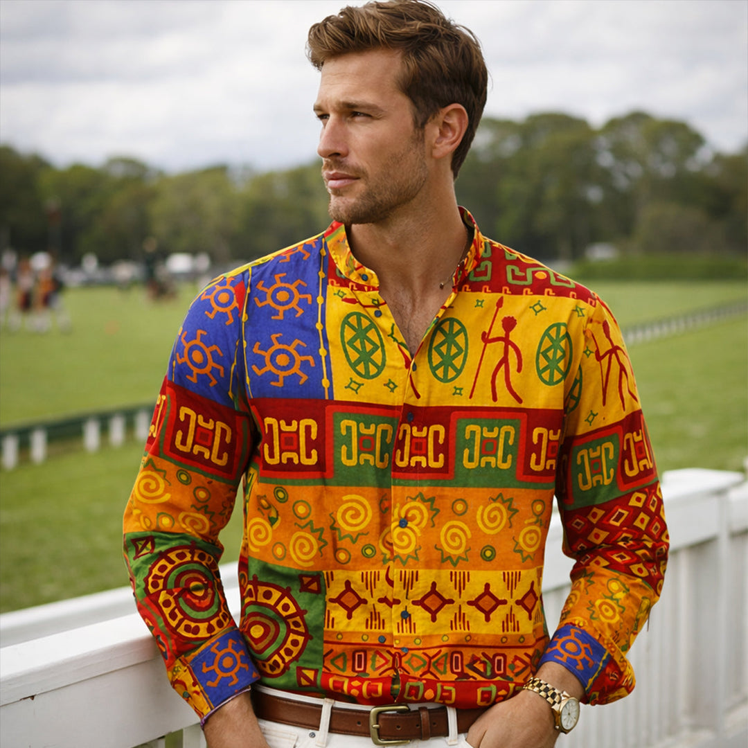 Briarstone Park herre Two Tone Patchwork Western let denim skjorte