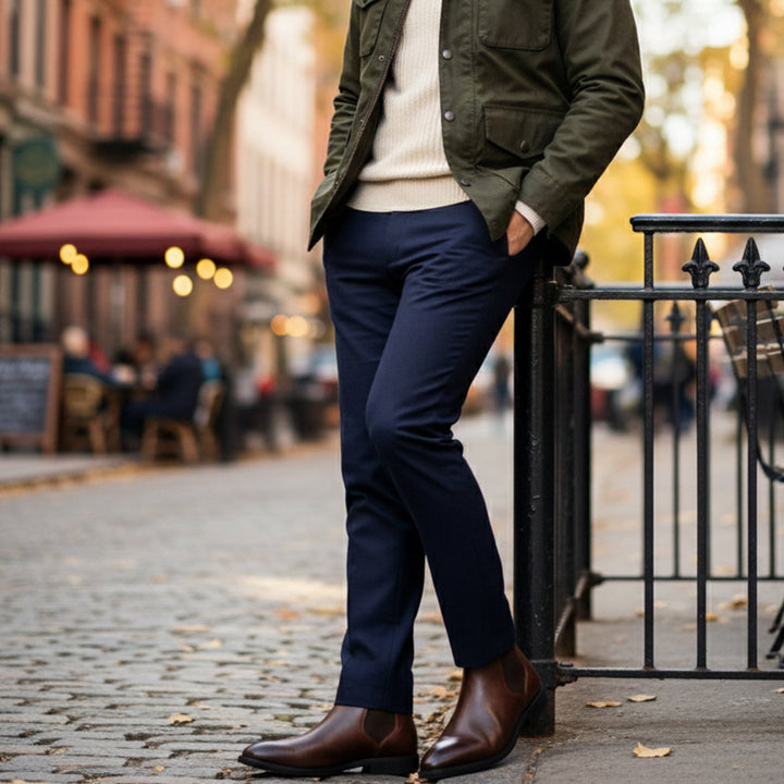 Cobblestone | Herre klassisk Ankle Slip On læder støvler