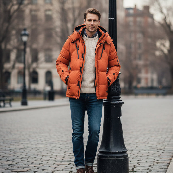Freja Andersen | Herre Insulated vinter Park jakke med Hood