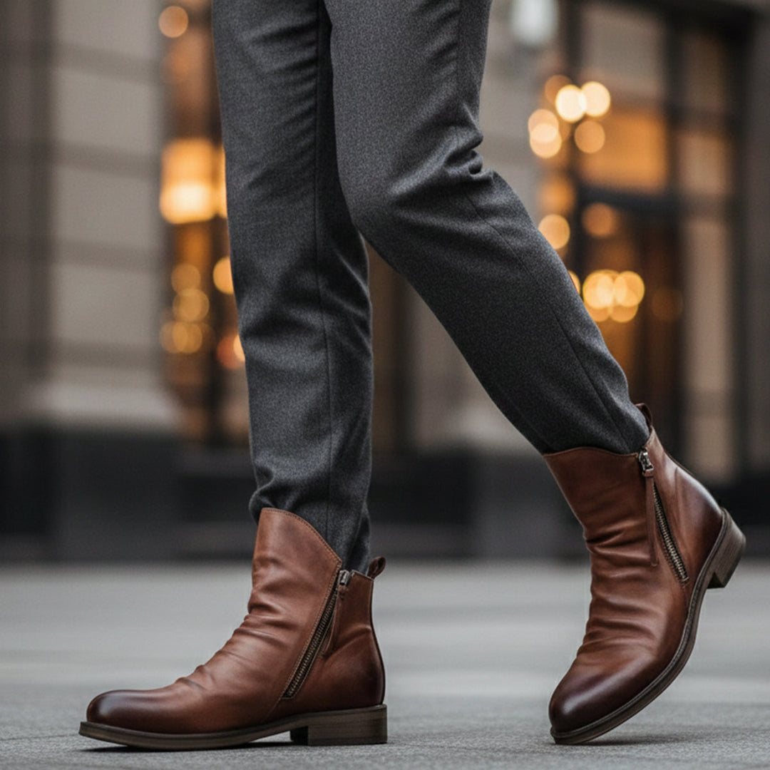Rue Saint-Honoré herre læder Chelsea-støvler - luksus sko