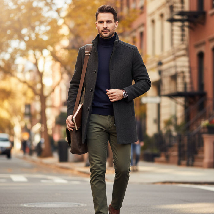 Vienna uld frakke - herre klassisk vinter Overcoat