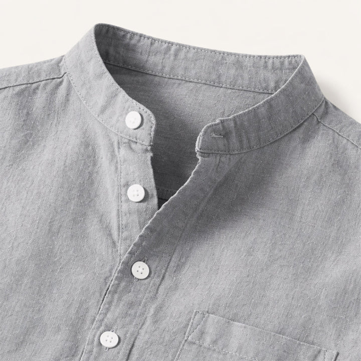 Piccadilly | Herre blød sommer Basic skjorte med Chest Pocket