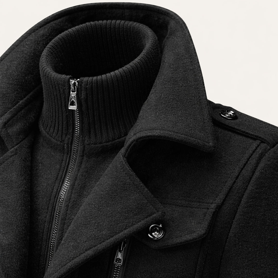 Freja Andersen | Herre Elegant vinter uldblanding frakke