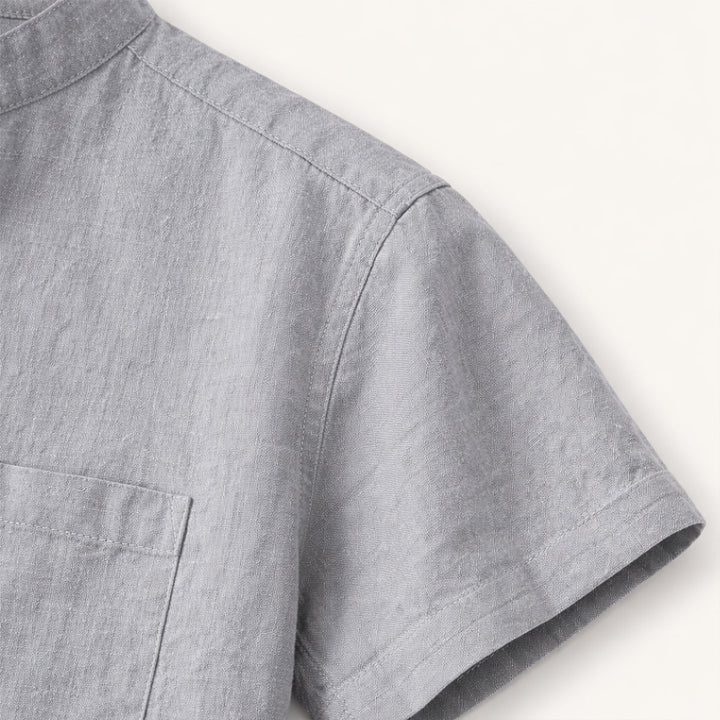 Piccadilly | Herre blød sommer Basic skjorte med Chest Pocket