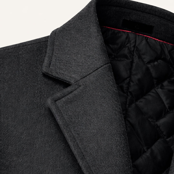 Freja Andersen | Herre Elegant uld lang vinter stilren frakke