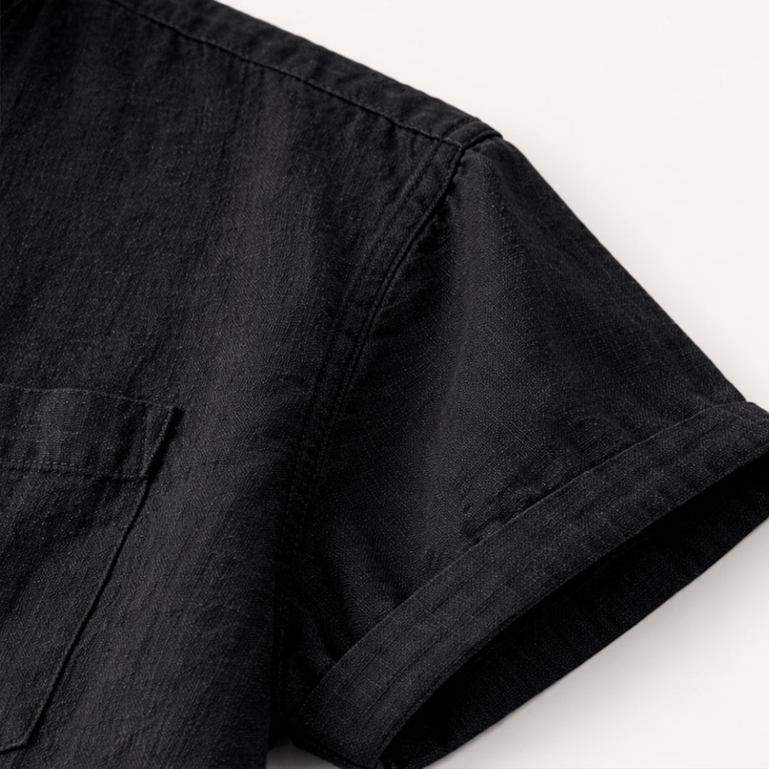 Hyde Park herre afslappet sommer Basic skjorte med Chest Pocket