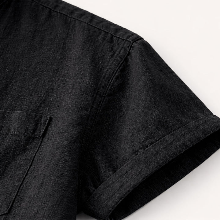 Hyde Park herre afslappet sommer Basic skjorte med Chest Pocket