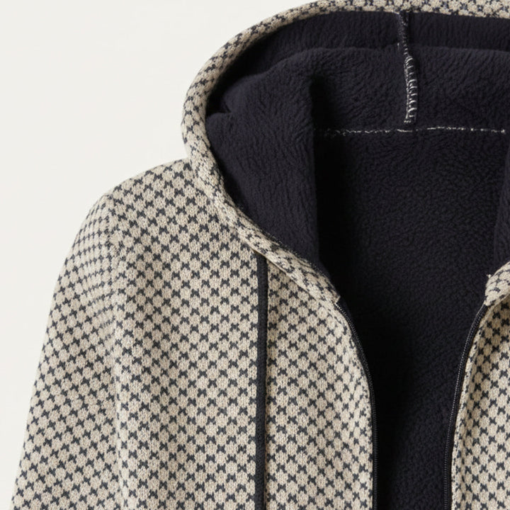 Copenhagen med hætte strik cardigan - herre Longline afslappet frakke