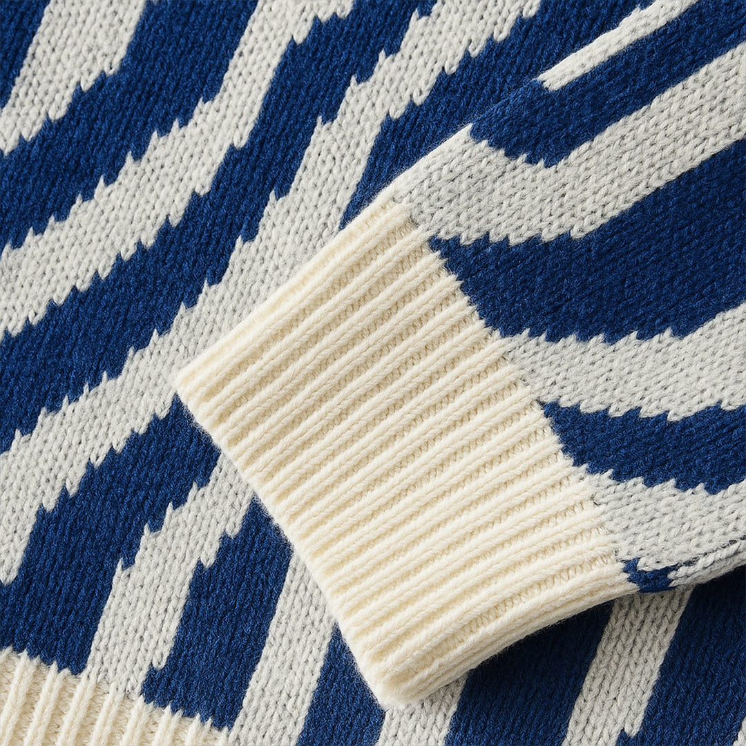 Paris | Herre merino uld trøje - Premium Jacquard strik