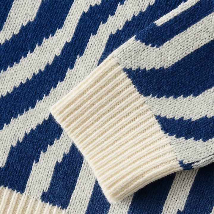 Paris | Herre merino uld trøje - Premium Jacquard strik