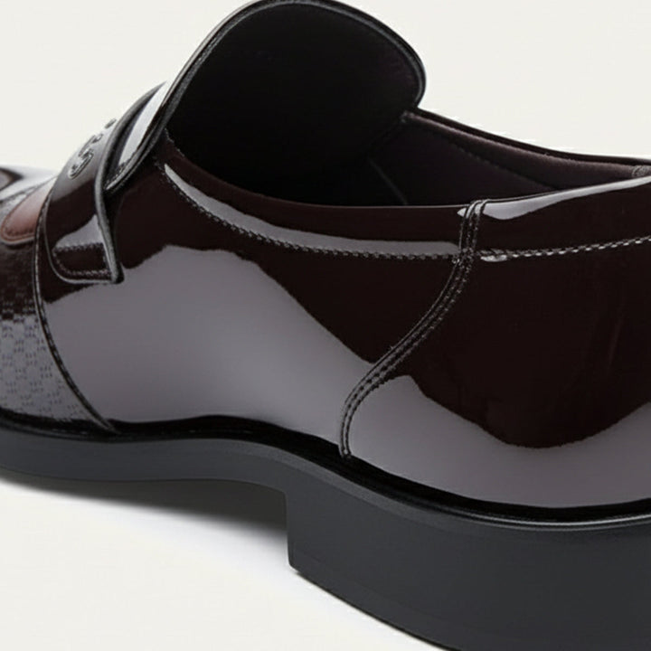 Freja Andersen | Herre Patent læder loafers - luksus Slip On Formal kjole Shoe