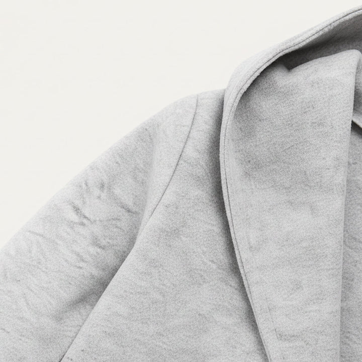 Freja Andersen | Herre dobbeltknappet med hætte trenchcoat