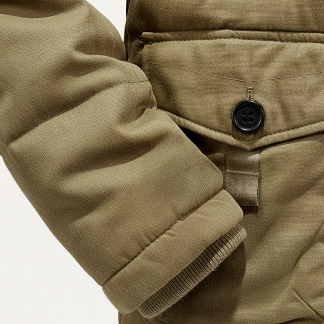 Freja Andersen | Herre varm vinter Parka jakke med Fleece Lining