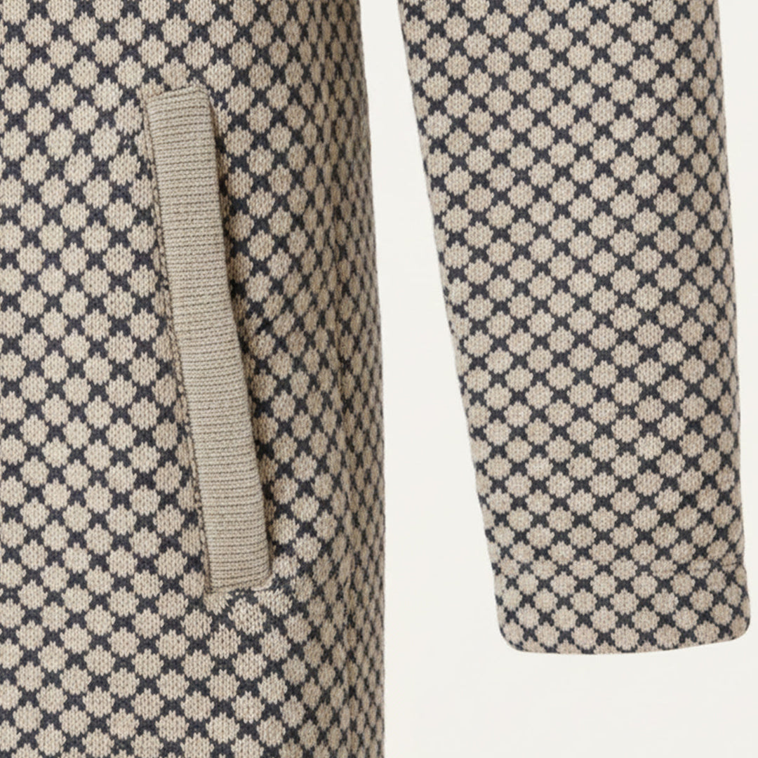 Copenhagen med hætte strik cardigan - herre Longline afslappet frakke