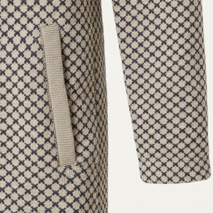 Copenhagen med hætte strik cardigan - herre Longline afslappet frakke