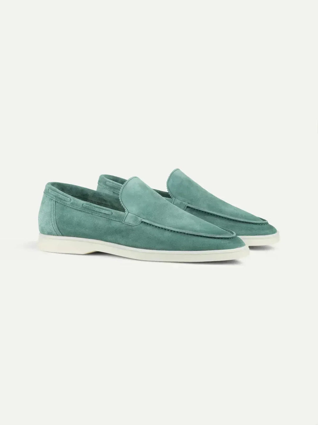 klassisk Suède Loafer Apple blå