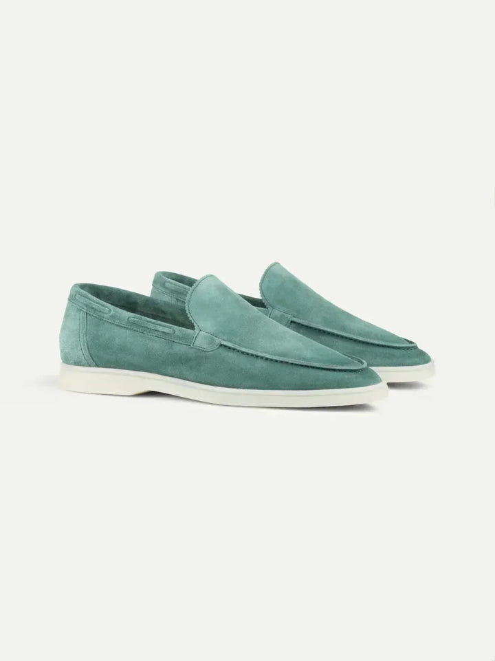 klassisk Suède Loafer Apple blå
