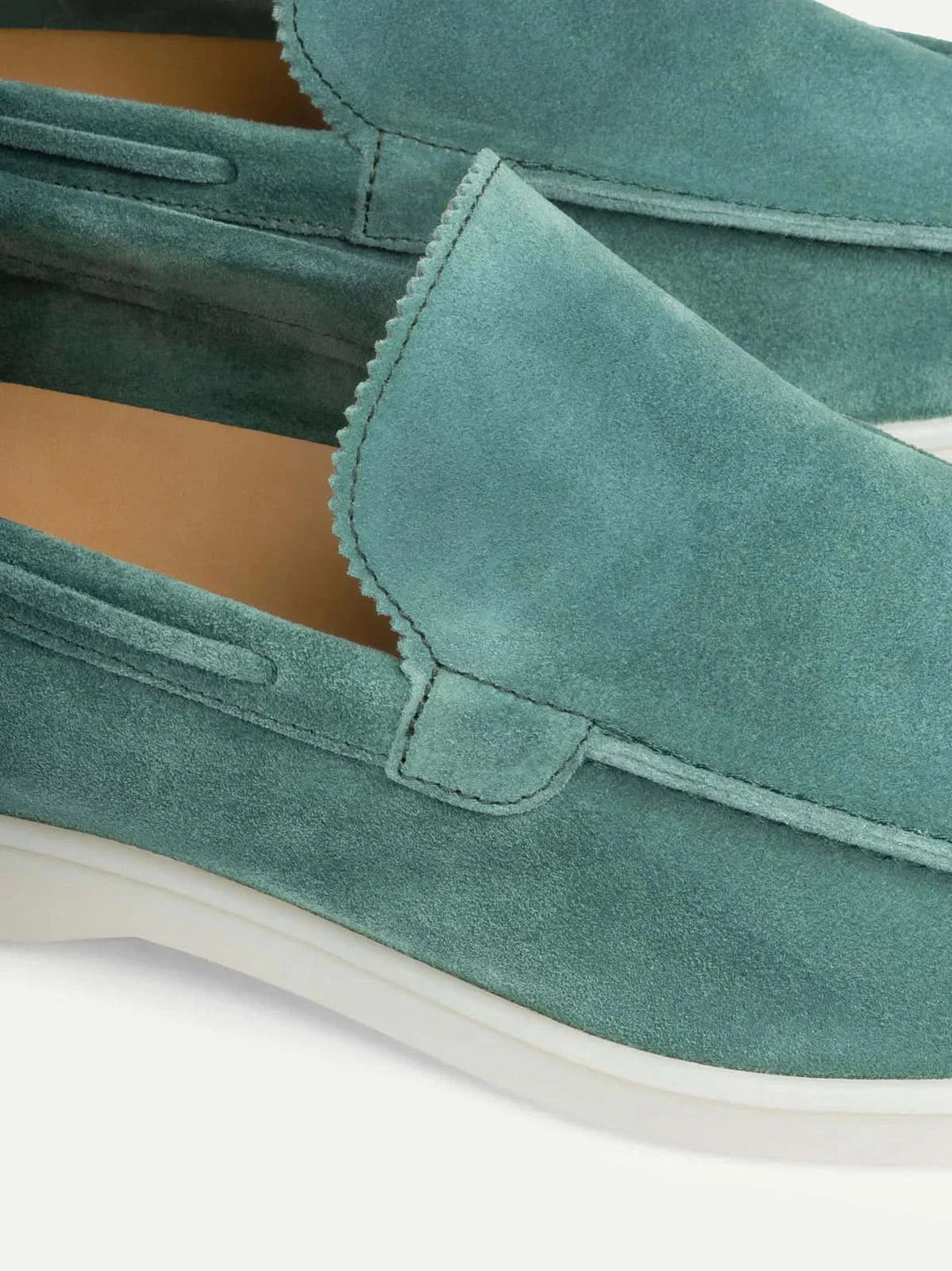 klassisk Suède Loafer Apple blå