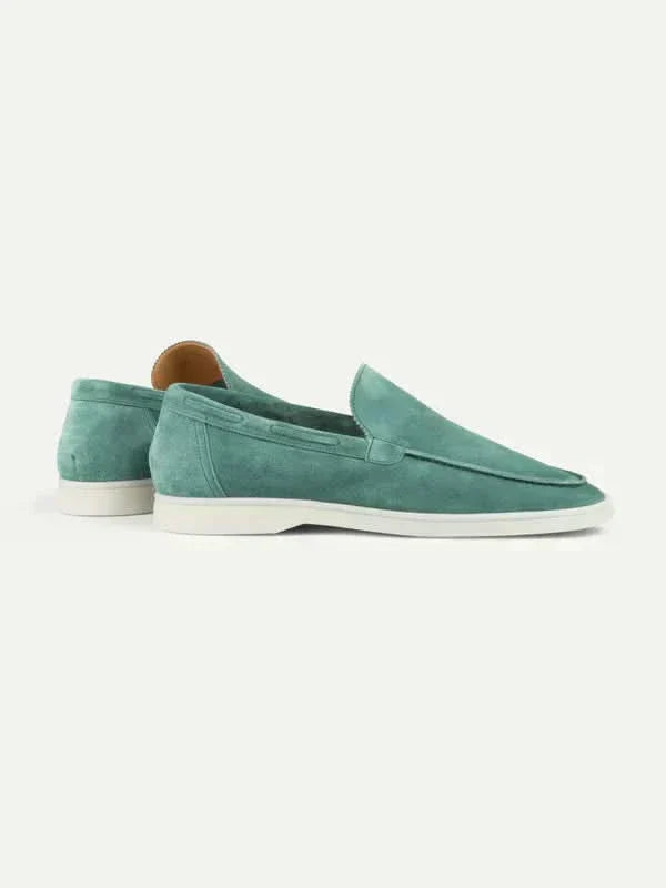 klassisk Suède Loafer Apple blå