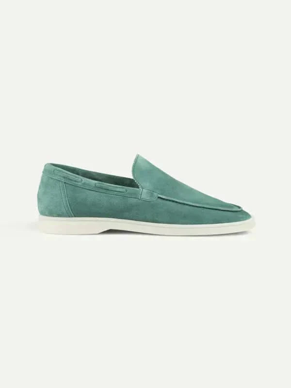 klassisk Suède Loafer Apple blå