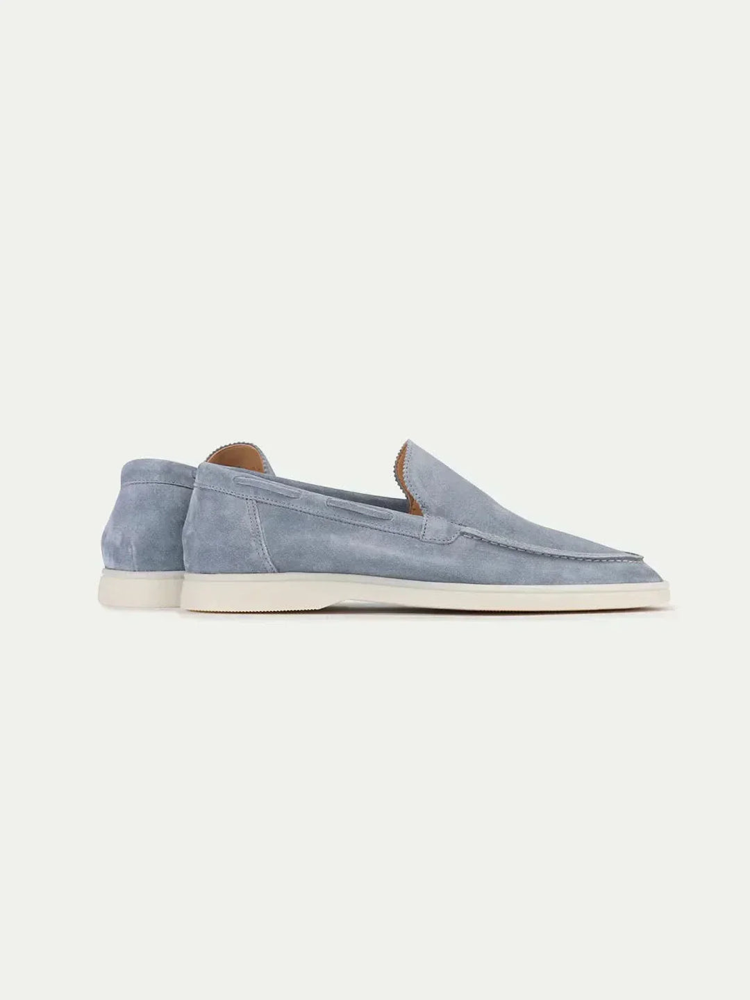 klassisk Suède Loafer Baby blå