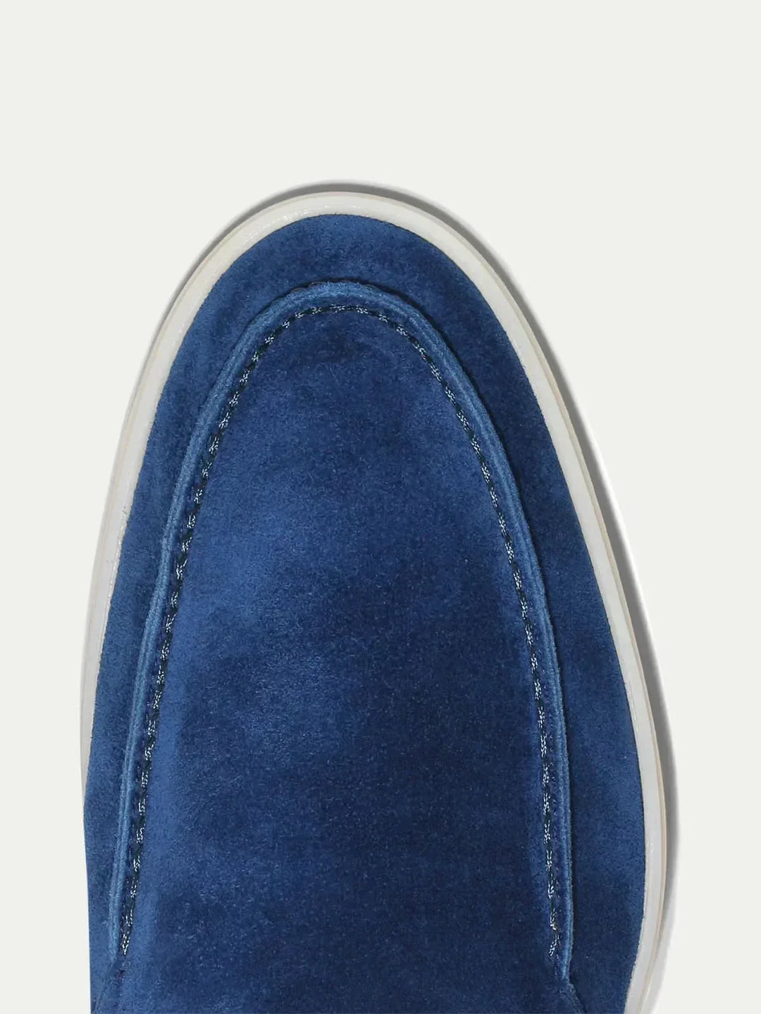 klassisk Suède Loafer Berry blå