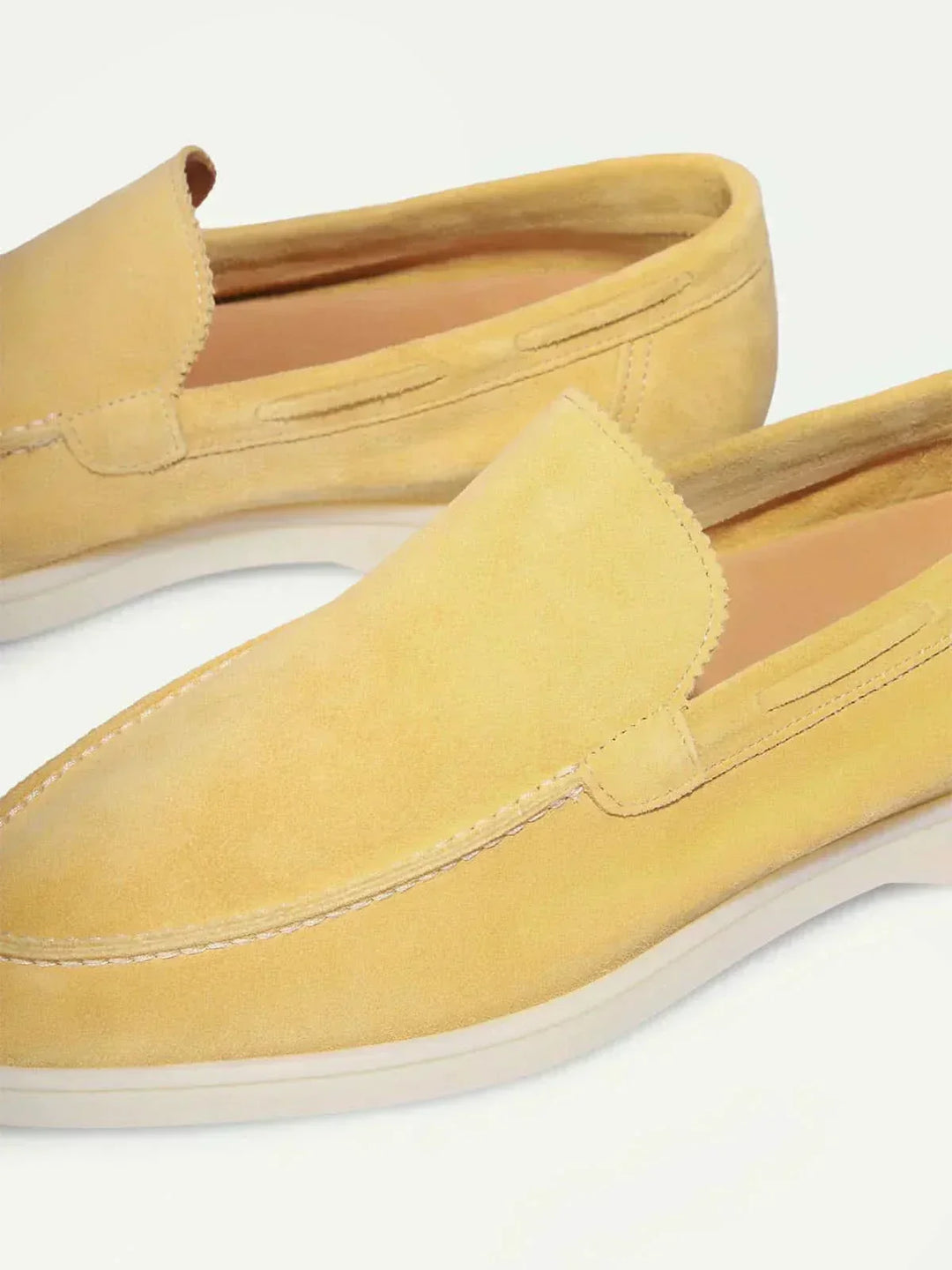 klassisk Suède Loafer Citrus gul