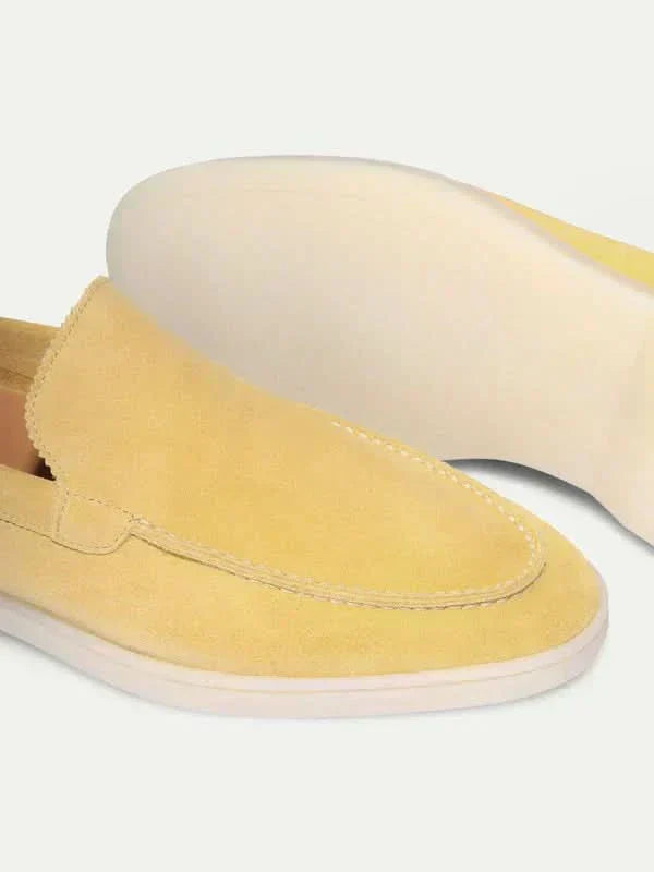 klassisk Suède Loafer Citrus gul