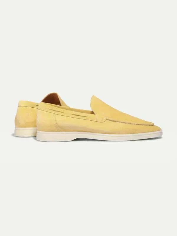 klassisk Suède Loafer Citrus gul