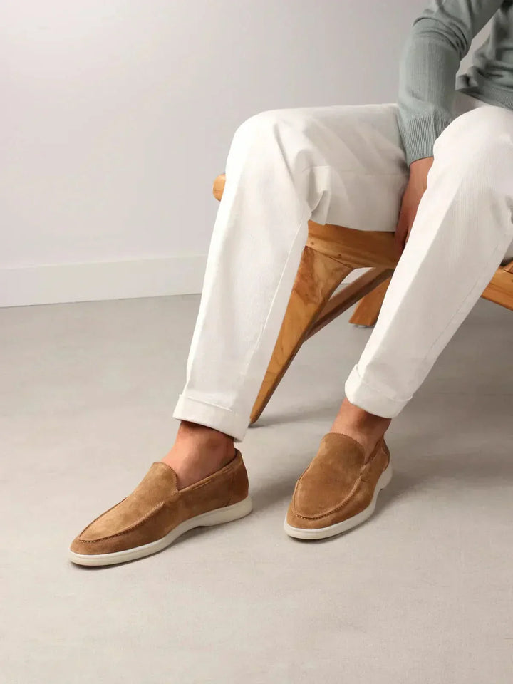 klassisk Suède Loafer Desert