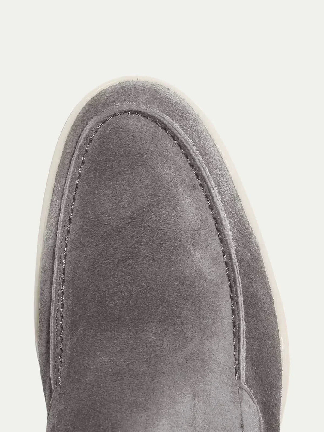 klassisk Suède Loafer grå