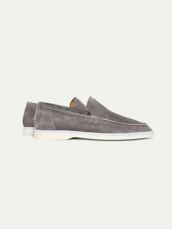klassisk Suède Loafer grå
