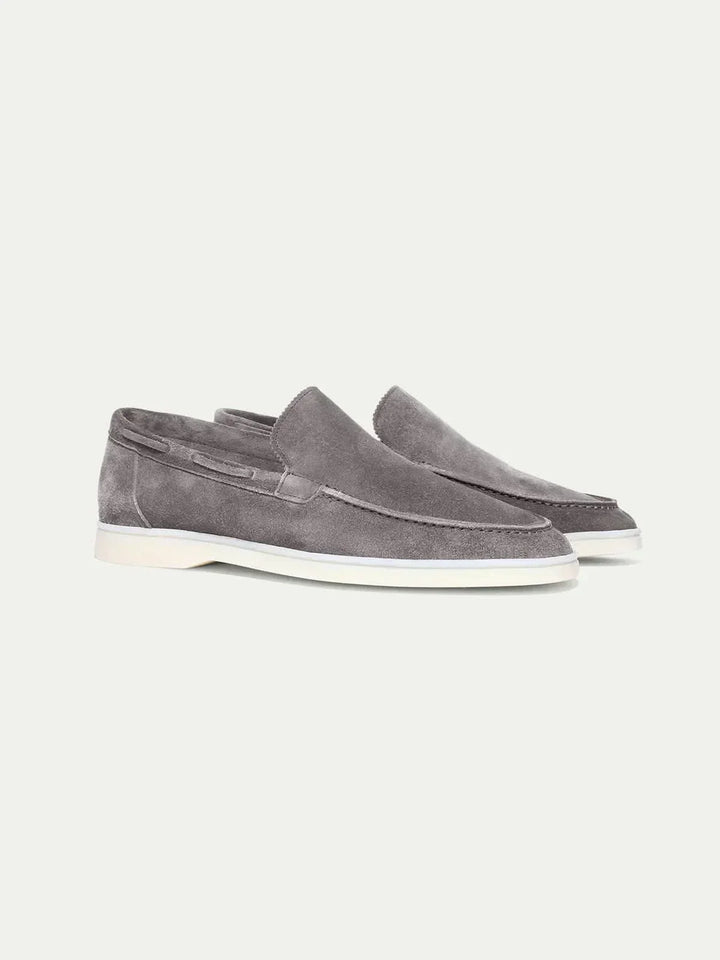 klassisk Suède Loafer grå