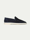 klassisk Suède Loafer marineblå