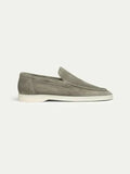 klassisk Suède Loafer Olive grøn